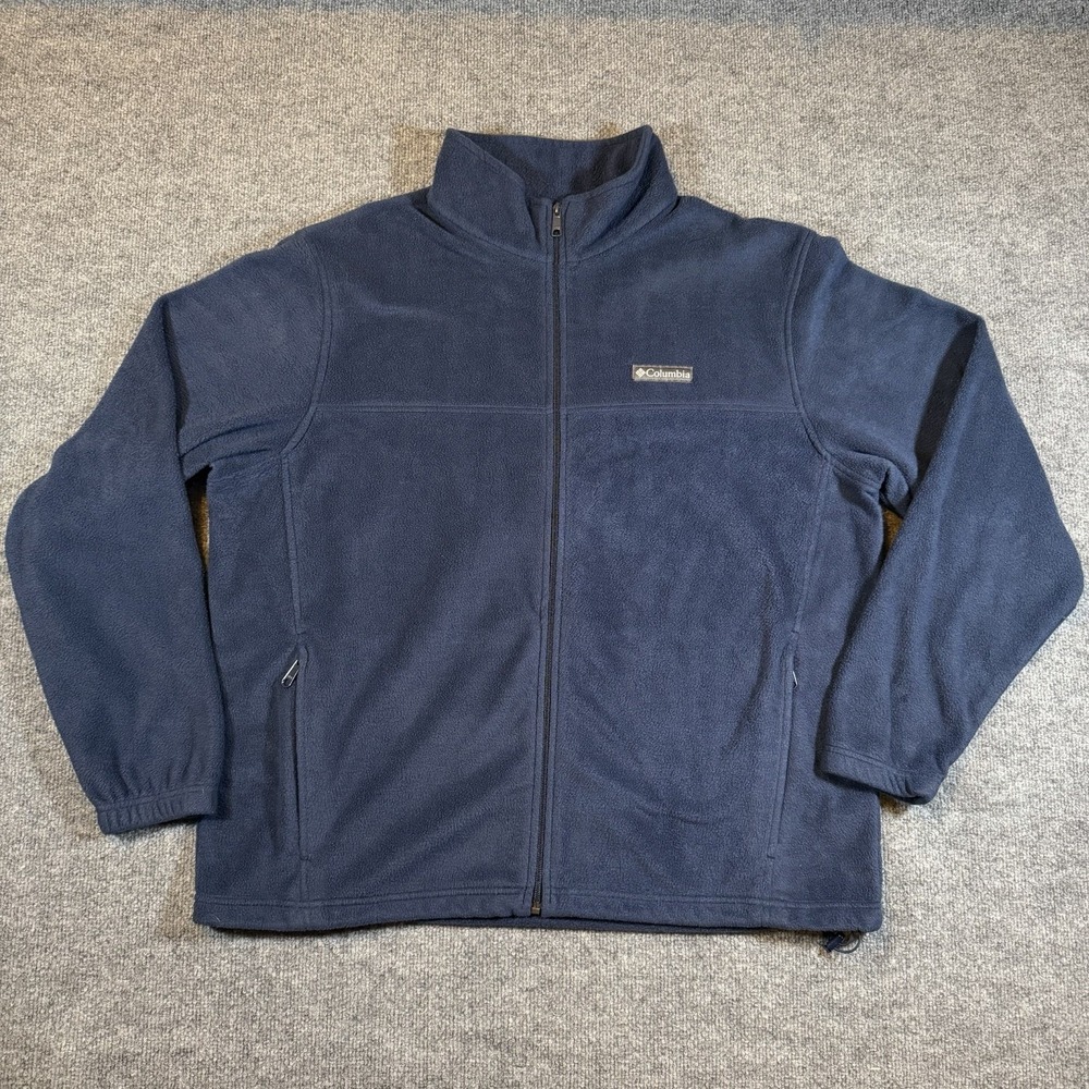 Columbia Mens XXL Steens Mountain Fleece‎ Full Zip Jacket Blue NWOT